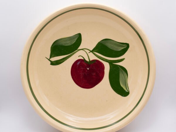 KEN HORAN Apple #44 Flat Soup Bowl with Inside Banding