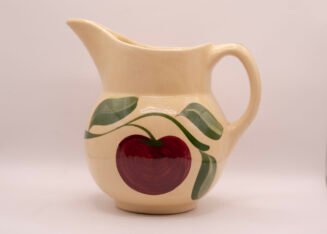 Vintage Watt Pottery Apple #15 Pitcher – Hand Painted USA