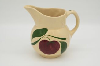 Vintage Watt Pottery Apple 2 Leaf #15 Pitcher – Hand Painted USA