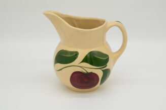 Vintage Watt Pottery Apple 3 Leaf #15 Pitcher – Hand Painted USA