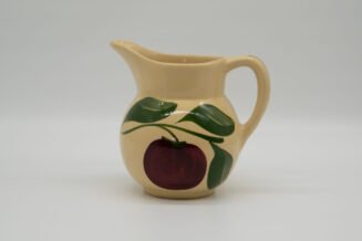 Vintage Watt Pottery Apple 3 Leaf #62 Creamer – Hand Painted USA