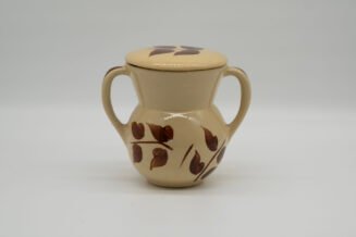 Vintage Watt Pottery Autumn Foliage #98 Sugar Bowl – Hand Painted USA