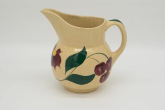 Vintage Watt Pottery Cherry #15 Pitcher – Hand Painted USA