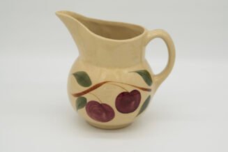 Vintage Watt Pottery Double Apple #15 Pitcher – Hand Painted USA