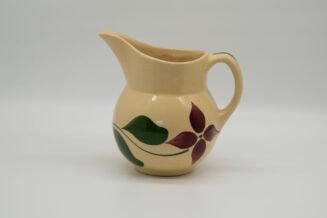 Vintage Watt Pottery Starflower #15 Pitcher (4 Petal) – Hand Painted USA