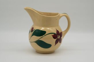 Vintage Watt Pottery Starflower #15 Pitcher (5 Petal) – Hand Painted USA