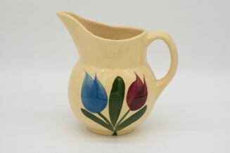 Vintage Watt Pottery Tulip #15 Pitcher – Hand Painted USA