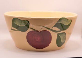 Vintage Watt Pottery Apple #110 Bowl – Hand Painted USA