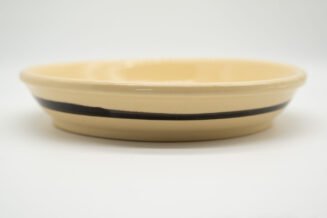 Vintage Watt Pottery Black Banded #33 Pie Plate – Authentic Collector Piece