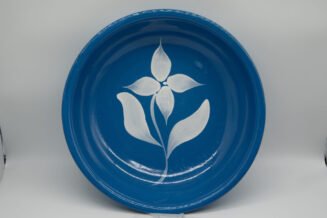 Vintage Watt Pottery Blue Starflower #39 Bowl – Authentic Collector Piece