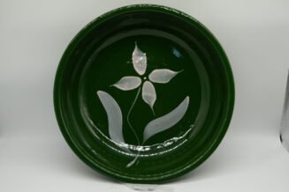Vintage Watt Pottery Green Starflower #39 Bowl – Authentic Collector Piece