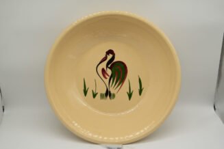 Vintage Watt Pottery Rooster #39 Straight-Sided Bowl – Authentic Collector Piece