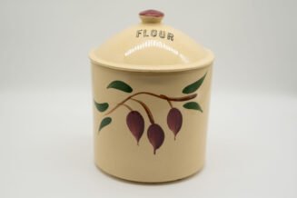 Vintage Watt Pottery Teardrop #81 Flour Canister – Authentic Collector Piece
