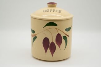 Vintage Watt Pottery Teardrop #82 Coffee Canister – Authentic Collector Piece