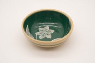 Vintage Watt Pottery Green Silhouette #4 Bowl