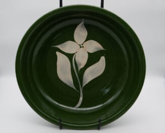 Vintage Watt Pottery Green Starflower #39 Bowl