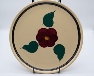 Vintage Watt Pottery Pansy #49 Plate