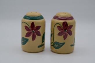 Rare 6-Petal Watt Pottery Starflower #45/46 Salt & Pepper Set